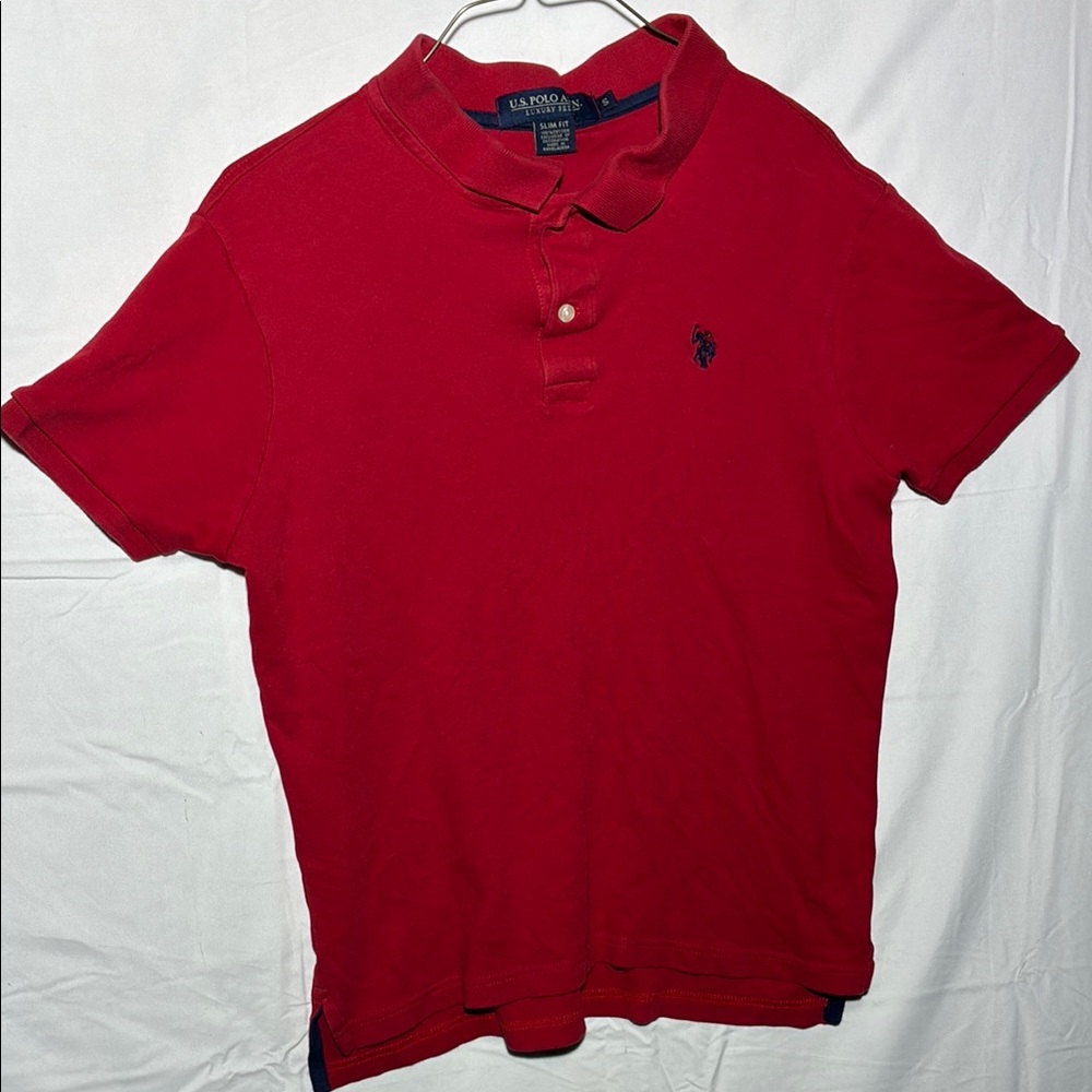 Polo by Ralph Lauren Men's Red Polo Shirt (S)